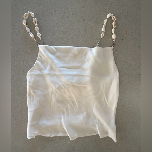 Thirty Thirty Tops - NWT - Cream Shell-Strap Cami Top.
